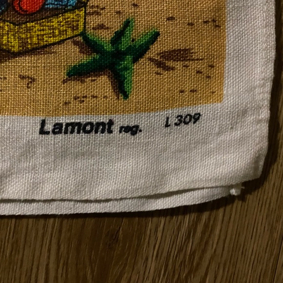 Vintage Pure Linen Barbados Rum Mount Gay Goddards Rum Punch Tea Dish Towel - Picture 4 of 7